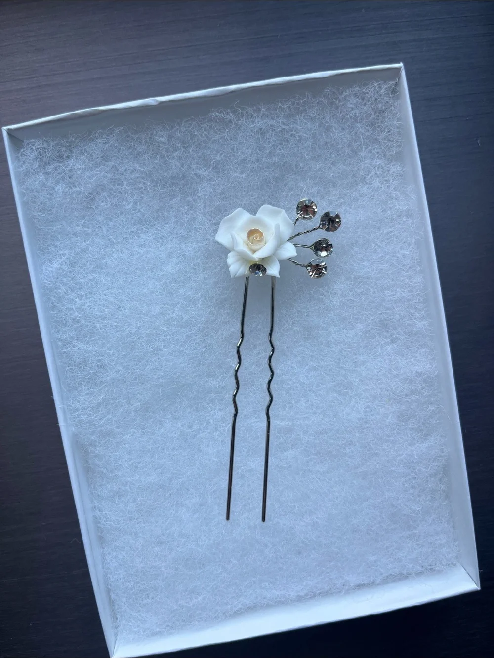 NEW Crystal Bridal Hair Pin. Never Worn.